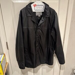 Wilsons Leather Men's Classic Black Jacket with thinsulate ultra insulation